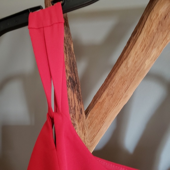 Ann Taylor Loft Red Women's shift dress 2 petite - Picture 4 of 7